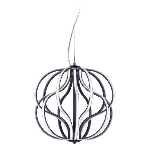ET2 Lighting Aura 17-Inch LED Pendant in Black by ET2 Lighting E21174-BK