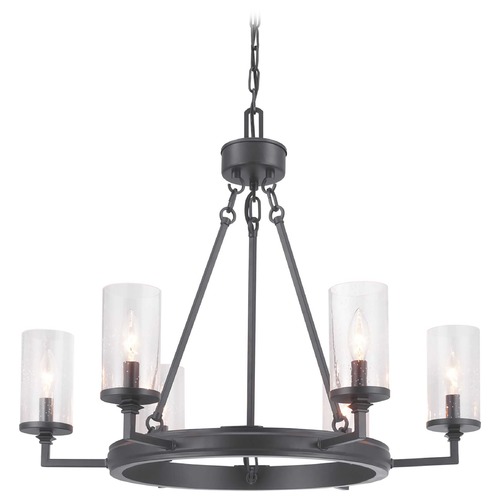 Progress Lighting Gresham Graphite 6-Light Chandelier by Progress Lighting P400164-143