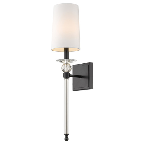 Z-Lite Ava Matte Black Sconce by Z-Lite 804-1S-MB
