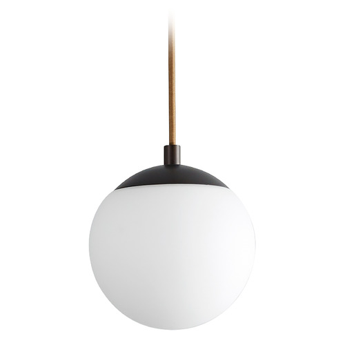 Oxygen Luna 6-Inch LED Globe Pendant in Oiled Bronze by Oxygen Lighting 3-670-22