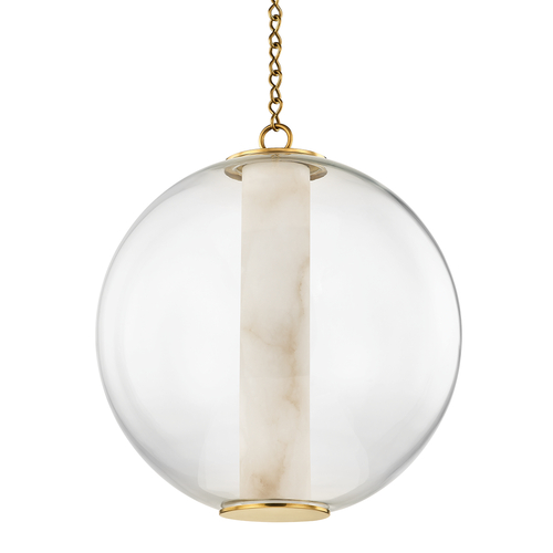 Corbett Lighting Pietra 20-Inch LED Pendant in Vintage Brass by Corbett Lighting 432-20-VB