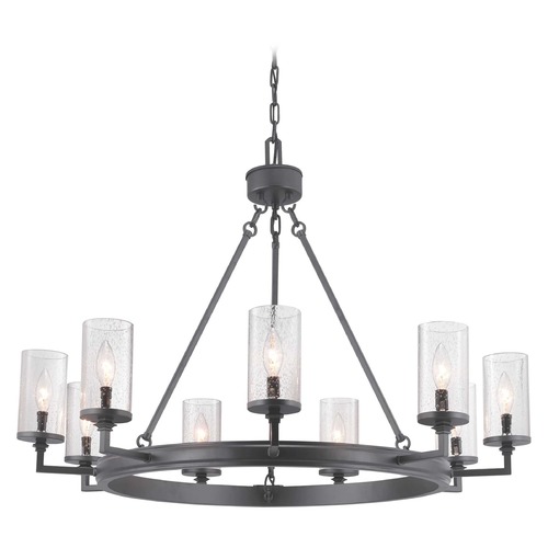 Progress Lighting Gresham Graphite 9-Light Chandelier by Progress Lighting P400165-143