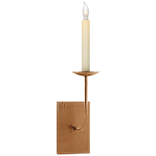 Visual Comfort Signature Collection E.F. Chapman TT Single Sconce in Antique Brass by Visual Comfort Signature SL2860HAB