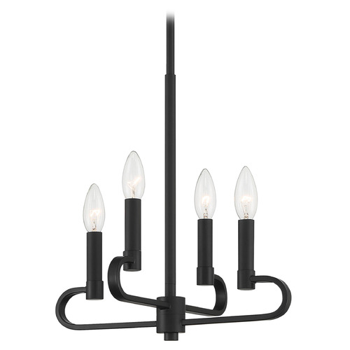 Designers Fountain Lighting Designers Fountain Summit Matte Black Chandelier D269C-4CH-MB