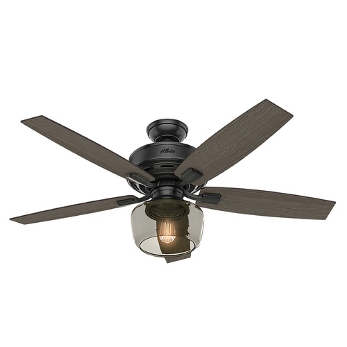 Hunter Fan Company Bennett 52-Inch Low Profile Fan in Matte Black by Hunter Fan Company 54187