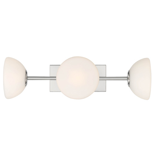 Designers Fountain Lighting Designers Fountain Zio Polished Nickel Vertical Bathroom Light D270H-3B-PN