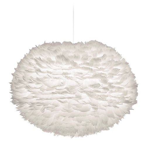 UMAGE UMAGE White Pendant Light with White Feather Shade 3003_4007