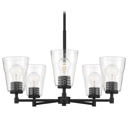 Designers Fountain Lighting Designers Fountain Ingo Matte Black Chandelier D230M-5CH-MB