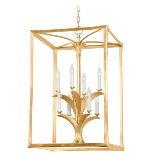 Corbett Lighting Corbett Lighting Bergamo Vintage Gold Leaf Pendant Light 435-47-VGL/GL