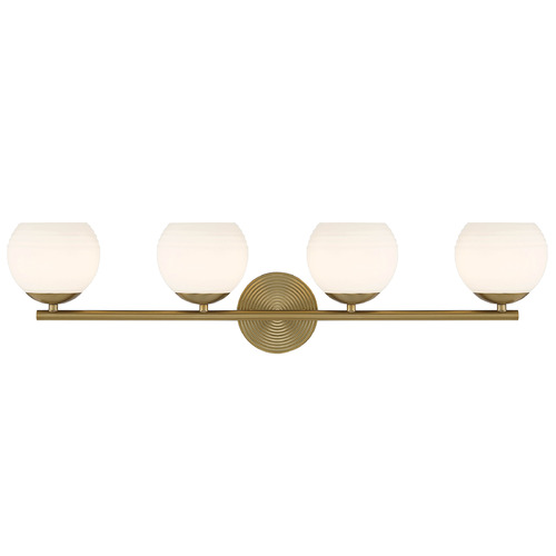 Designers Fountain Lighting Designers Fountain Moon Breeze Brushed Gold Bathroom Light D251H-4B-BG