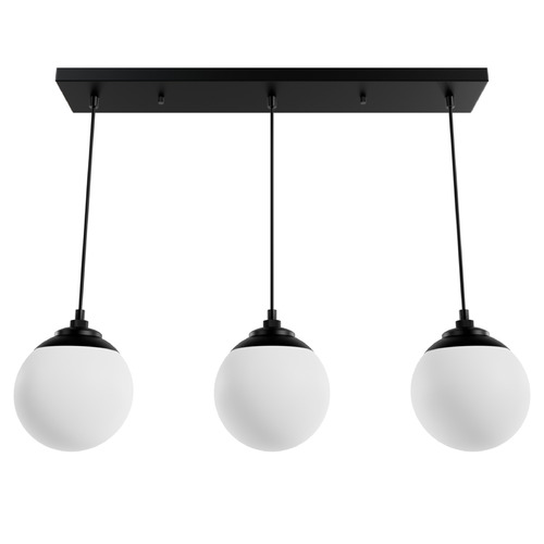 Hunter Fan Company Hunter Fan Company Hepburn Matte Black Multi-Light Pendant with Globe Shade 19800
