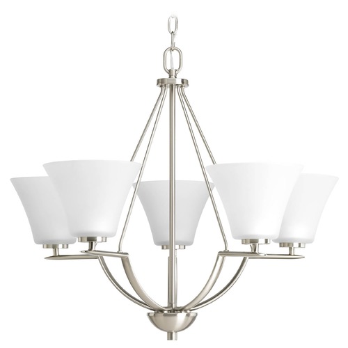 Progress Lighting Bravo 27-Inch Chandelier in Brushed Nickel by Progress Lighting P4623-09