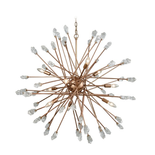 Elk Lighting Mid-Century Modern Cluster Chandelier Gold Serendipity by Elk Lighting 11114/9