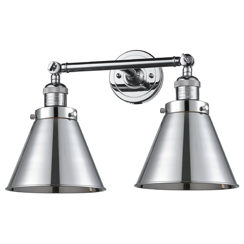 Innovations Lighting Appalachian Polished Chrome Bathroom Light by Innovations Lighting 208-PC-M13-PC