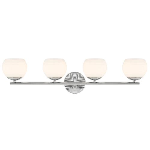 Designers Fountain Lighting Designers Fountain Moon Breeze Polished Nickel Bathroom Light D251H-4B-PN