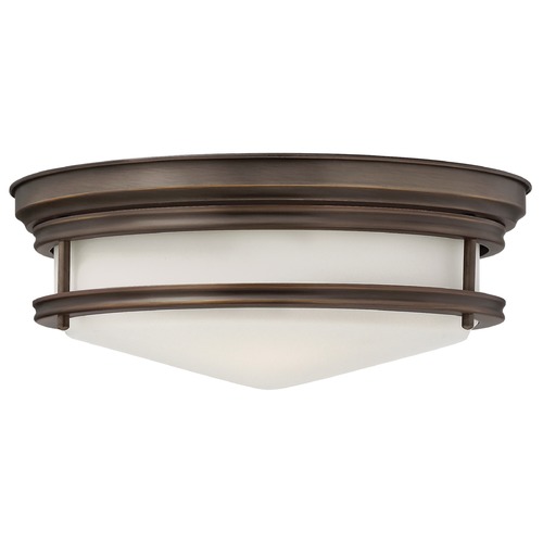 Hinkley Hadley 14-Inch Oil Rubbed Bronze Flush Mount by Hinkley Lighting 3301OZ