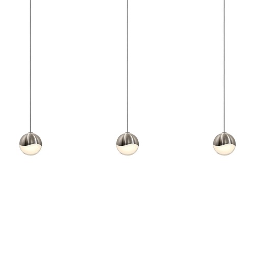 Sonneman Lighting Grapes Satin Nickel 3-Light LED Multi-Light Pendant by Sonneman Lighting 2920.13-SML