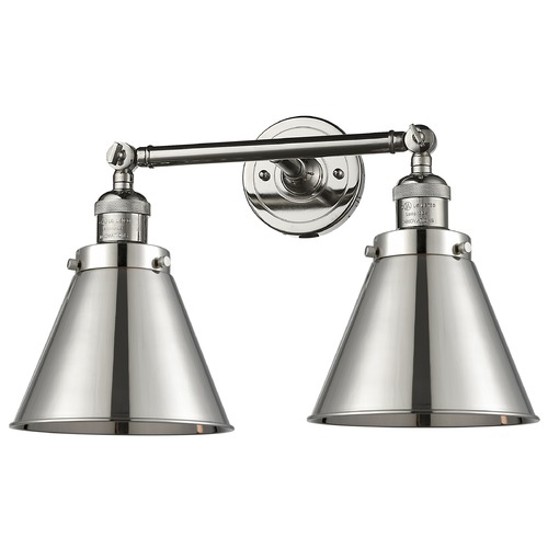 Innovations Lighting Appalachian Polished Nickel Bathroom Light by Innovations Lighting 208-PN-M13-PN