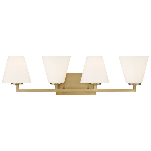 Designers Fountain Lighting Designers Fountain Palmyra Brushed Gold Bathroom Light D255M-4B-BG