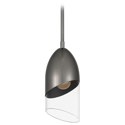 Quoizel Lighting Quoizel Lighting Haynes Black Chrome Mini-Pendant Light with Bowl / Dome Shade PCHAY1505BCH