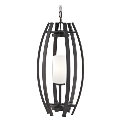 Design Classics Lighting Small Bronze Cage Pendant Light 1691-78