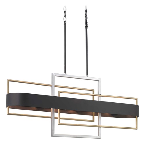 Progress Lighting Adagio Black Chandelier by Progress Lighting P400170-031