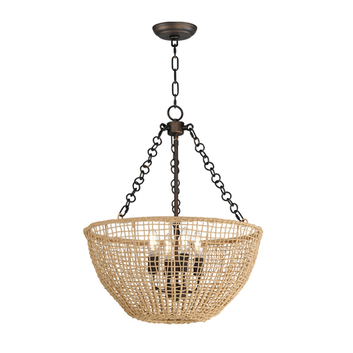Maxim Lighting Cestino 4-Light Pendant in Antique Bronze by Maxim Lighting 22473NAANB