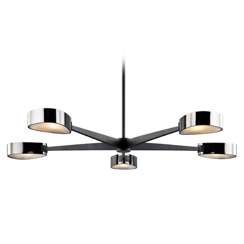 Troy Lighting Allisio 49-Inch Carbide Black Chandelier by Troy Lighting F7335