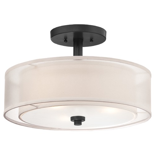 Minka Lavery Parsons Studio Sand Coal Semi-Flush Mount by Minka Lavery 4107-66