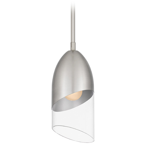 Quoizel Lighting Quoizel Lighting Haynes Brushed Nickel Mini-Pendant Light with Bowl / Dome Shade PCHAY1505BN