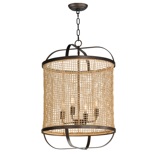 Maxim Lighting Cestino 19-Inch Pendant in Antique Bronze by Maxim Lighting 22474NAANB