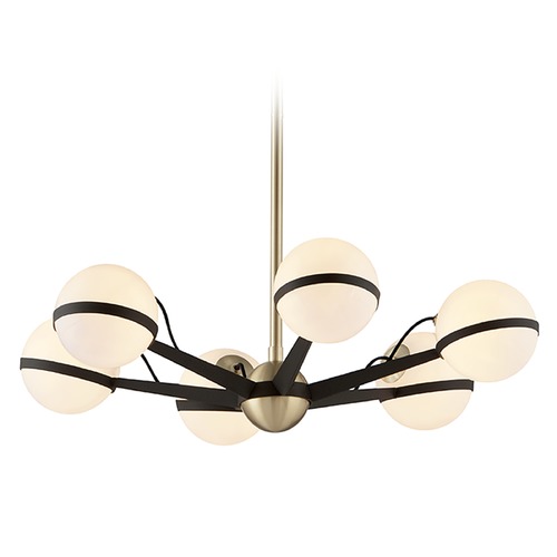 Troy Lighting Ace 27.75-Inch Chandelier in Bronze & Brushed Brass by Troy Lighting F5303-TBZ/BBA