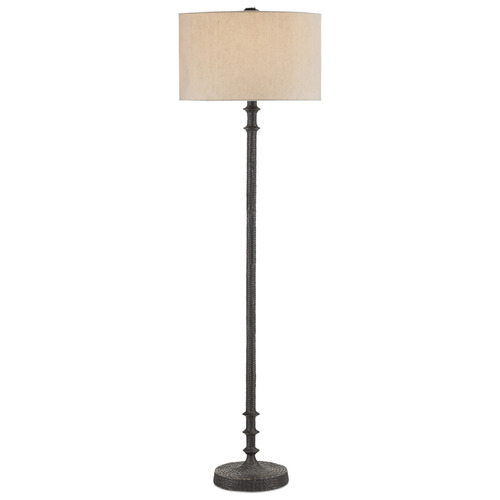 Currey and Company Lighting Currey and Company Gallo Bronze Floor Lamp with Drum Shade 8000-0132