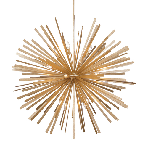 Metropolitan Lighting Confluence 20-Light Pendant in Piastra Gold by Metropolitan Lighting N1909-785