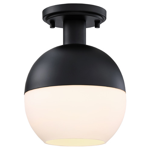 Designers Fountain Lighting Designers Fountain Linden Matte Black Semi-Flushmount Light D321M-SF-MB
