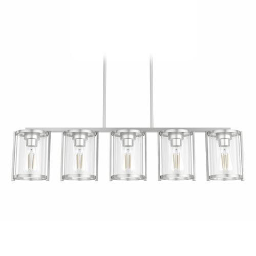 Hunter Fan Company Hunter Fan Company Astwood Brushed Nickel Island Light with Cylindrical Shade 48012