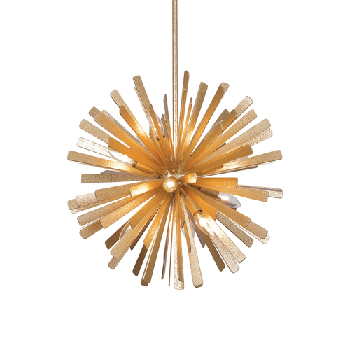 Metropolitan Lighting Confluence 12-Light Pendant in Piastra Gold by Metropolitan Lighting N1905-785