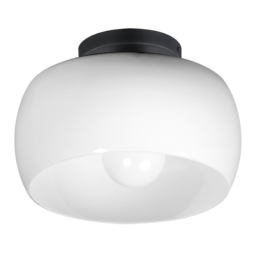 Maxim Lighting Maxim Lighting Glazed Black Flushmount Light 26149WTBK
