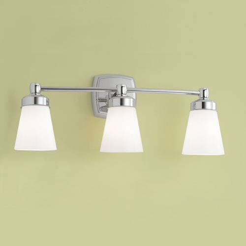 Norwell Lighting Soft Square Chrome Bathroom Light 8933-CH-SO