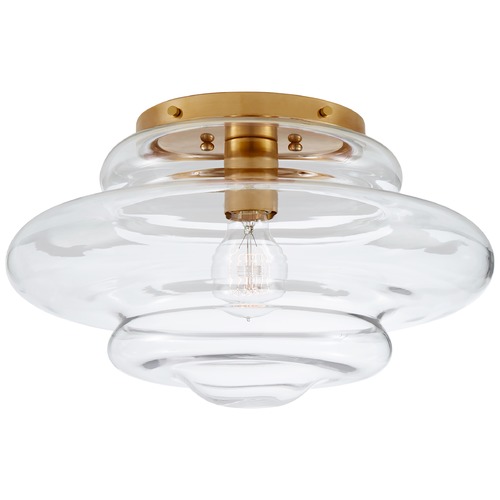 Visual Comfort Signature Collection Kelly Wearstler Tableau Flush Mount in Antique Brass by Visual Comfort Signature KW4271ABCG