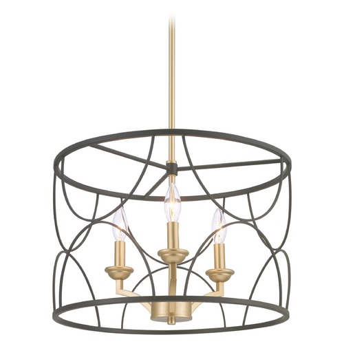 Progress Lighting Landree Black Chandelier by Progress Lighting P400177-031