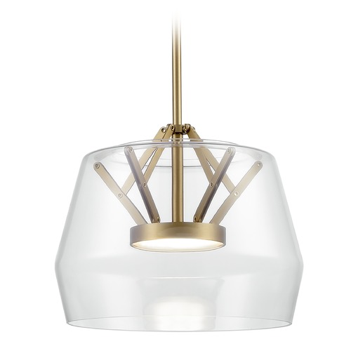 Kuzco Lighting Modern Brushed Gold LED Pendant 3000K  by Kuzco Lighting PD61412-CL/BG