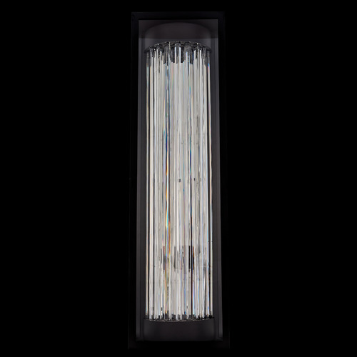 Allegri Lighting Allegri Crystal Esterno Cristallo Matte Black LED Outdoor Wall Light 090122-052-FR001
