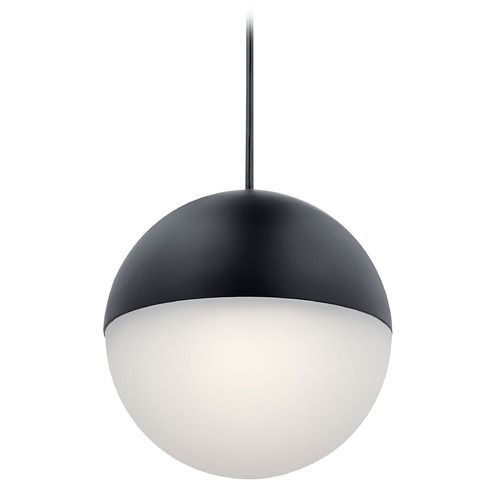 Kichler Lighting Moonlit 7.75-Inch Matte Black LED Mini Pendant by Kichler Lighting 83854MBKWH