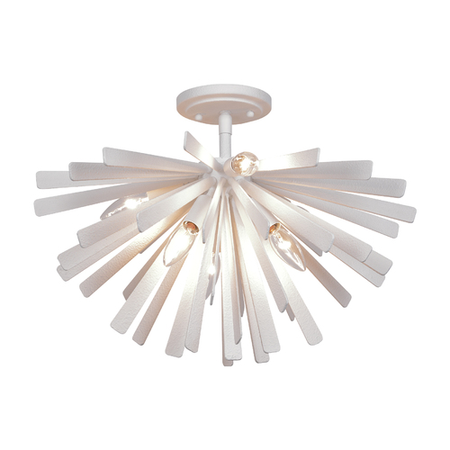Metropolitan Lighting Confluence 6-Lt Semi-Flush in Piastra White by Metropolitan Lighting N1906-792