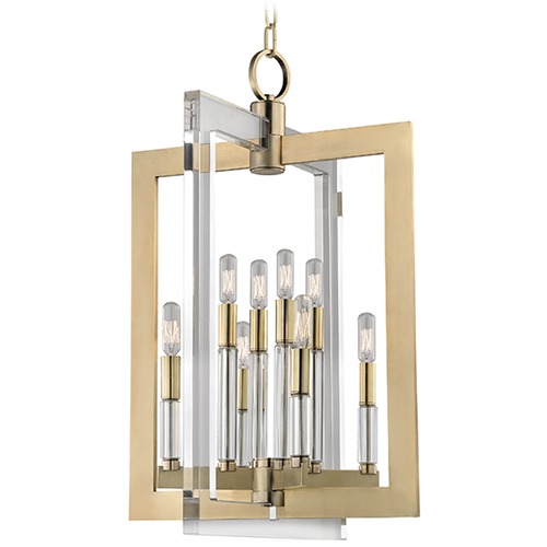 Hudson Valley Lighting Wellington 8-Light Pendant in Aged Brass by Hudson Valley Lighting 9317-AGB