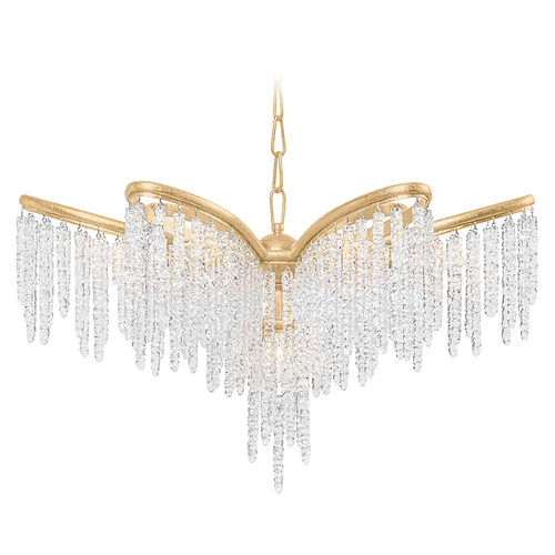 Corbett Lighting Corbett Lighting Pandora Gold Leaf Crystal Chandelier 415-23-GL