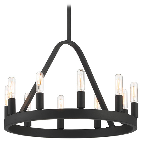 Designers Fountain Lighting Designers Fountain Carousel Black Chandelier D254C-10CH-BK