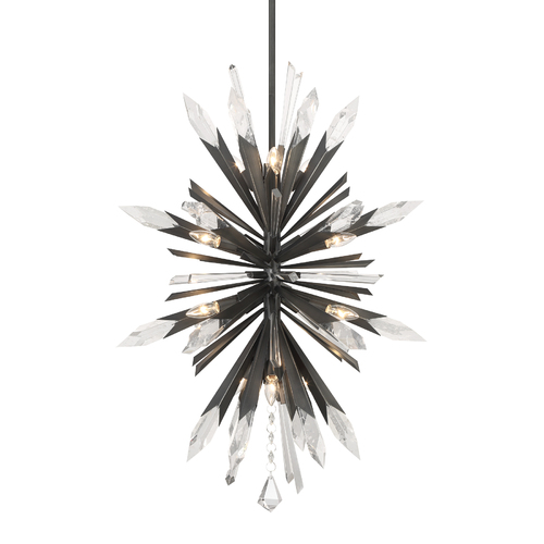 Metropolitan Lighting Elsa 12-Light Pendant in Midnight Graphite by Metropolitan Lighting N1947-766