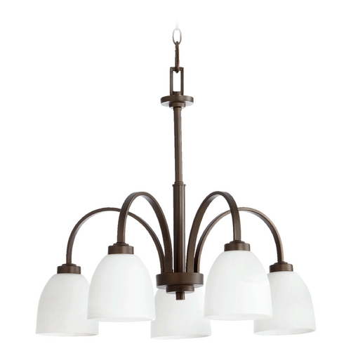 Quorum Lighting Reyes Oiled Bronze Chandelier by Quorum Lighting 6360-5-86